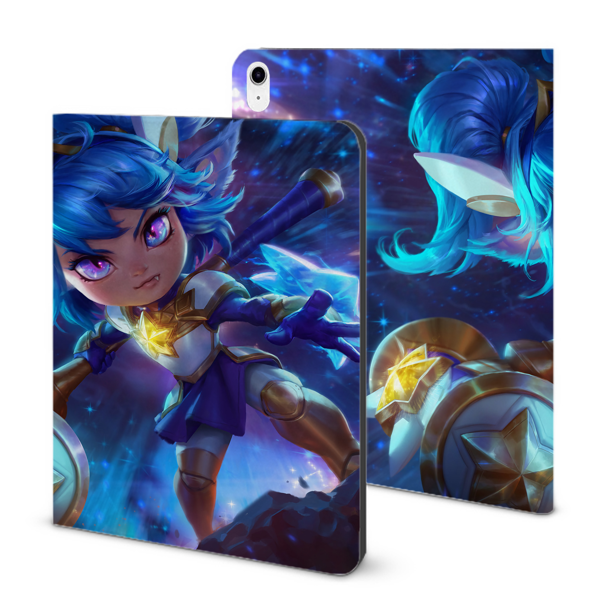 （画像用） リーグ・オブ・レジェンド League of Legends LOL IPad ケース ブック型 PUレザー TPU 耐衝撃 軽量 薄型 ペン収納なし 全面保護 IPad 各モデル対応